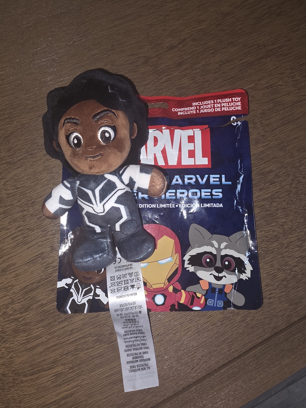Disney Marvel Shuri Plush Keychain - Black & Brown